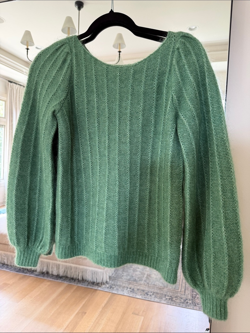 Sezane Aretha Jumper Lime Green - Size XXS